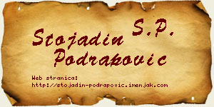 Stojadin Podrapović vizit kartica